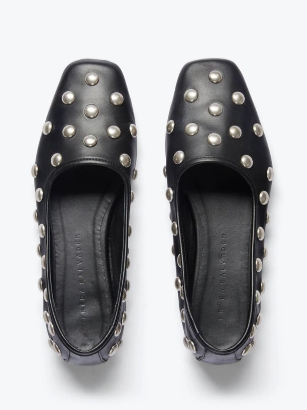 Freda Salvador Jessie Ballet Flats Black with Studs